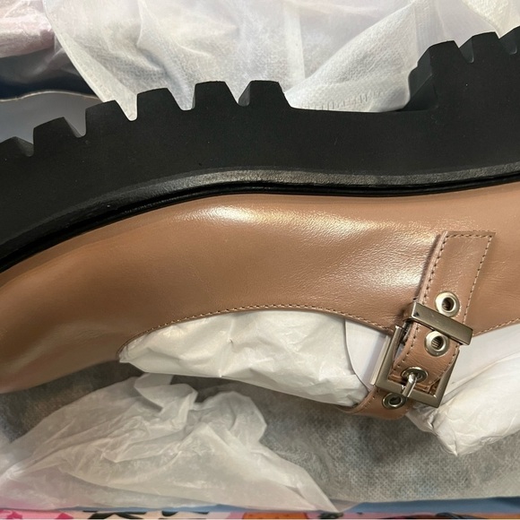 🆕Jeffrey Campbell Mary Jane Chunky Sole Platform Pump::Beige Box Khaki::NIB:: - Picture 9 of 10